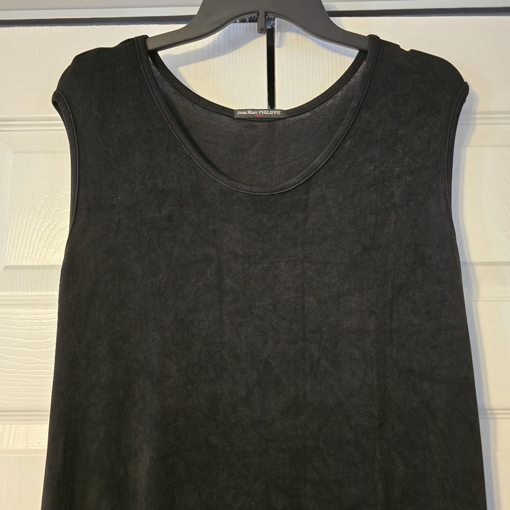 Jean Marc PHILIPPE Paris Women's Black Round Neck Sleeveless Dress
